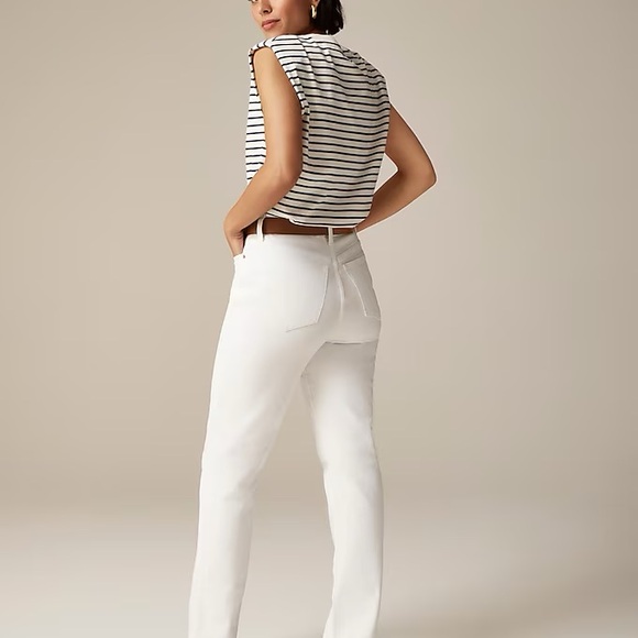 J CREW CLASSIC STRAIGHT LEG WHITE DENIM JEANS NWT SZ 30 - Picture 5 of 5